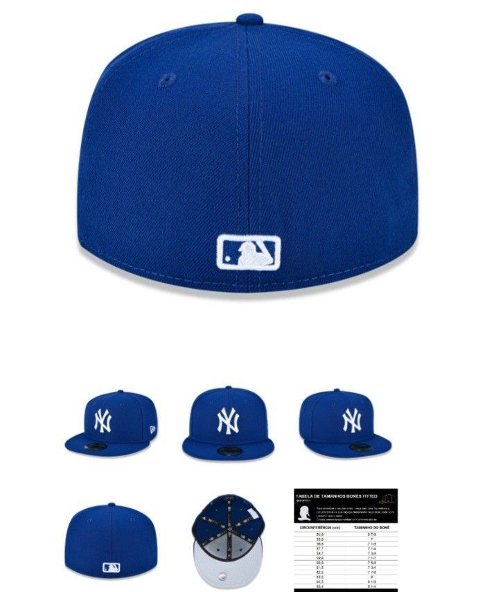 Blueblackie New york yankees cap for Men Stylish Hip Hop and Urban Swagger Trendy Active Blue