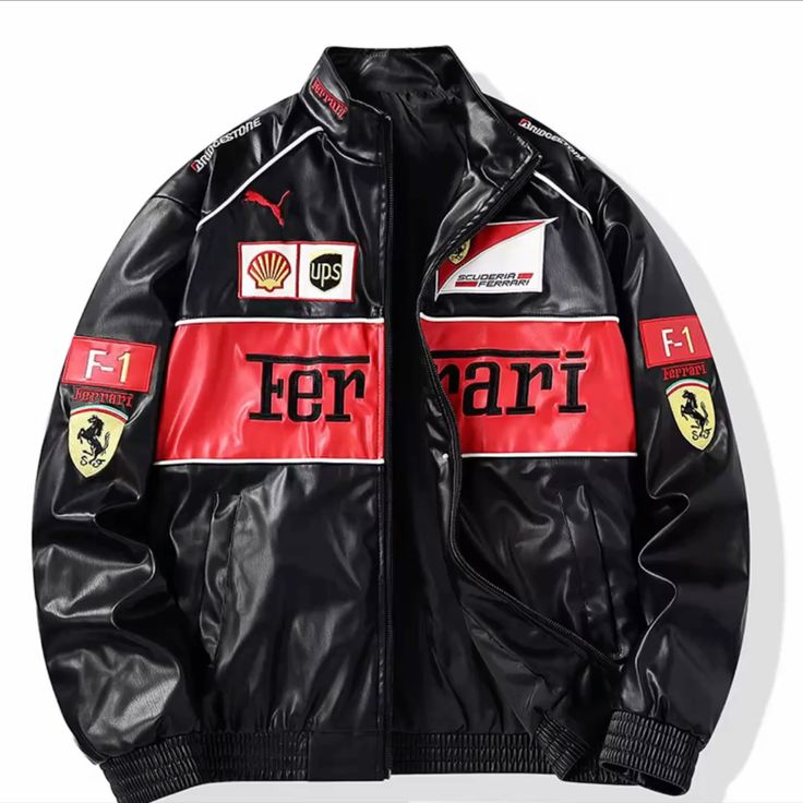 Blueblackie Speed Racing Sport Jacket brown and white Racing MotorSport Full Zip Windbreaker Jacket For Men & Women