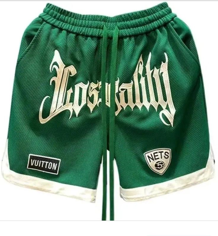 Blueblackie Los welly Branded Regular fit Green shorts for men