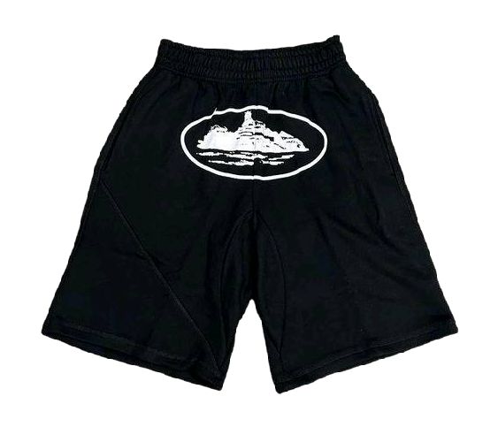 Blueblackie Himalayan Regular fit black color shorts for men